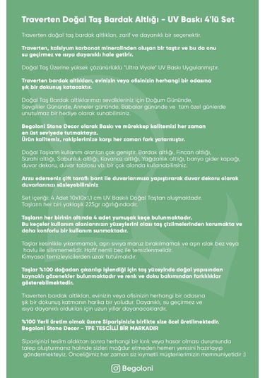 Doğal Taş Bardak Altlığı - Van Gogh Aı Eserleri Baskılı 10x10cm Yapay Zeka Stone Coasters 478 Çok Renkli