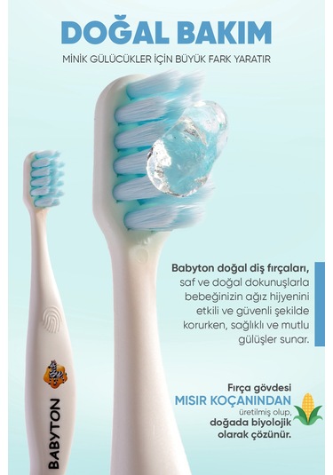 Babyton Bio Zebra Çocuk Diş Fırçası