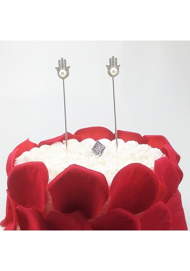 Homyl Yenilik Cupcake Doğum Günü Pastası Süslemeleri Gümüş