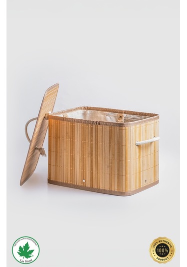 Dikdörtgen Kirli Sepeti Bambu Bambu