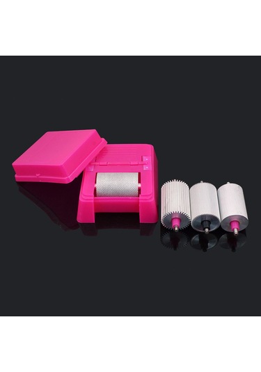 Dolıty Yağ Kenar Kutusu Leathercraft Kaba-tahıl-silindiri Pembe