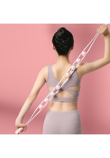 Omuz Boyun Ve Sırt Tarama Meridyeni Manuel Rulo Masajı Pembe Çok Renkli