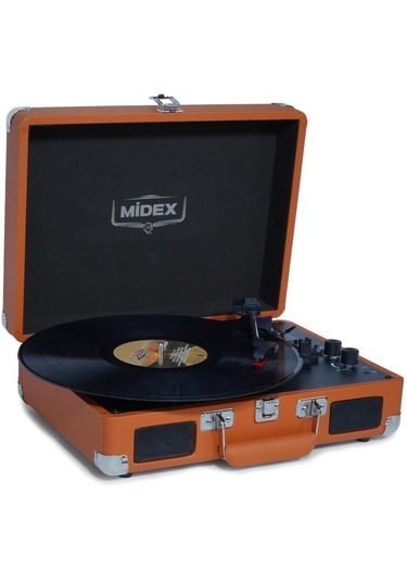 Midex MTX-101OR 3 Devir Nostaljik Retro Pikap Plak Çalar + İğne