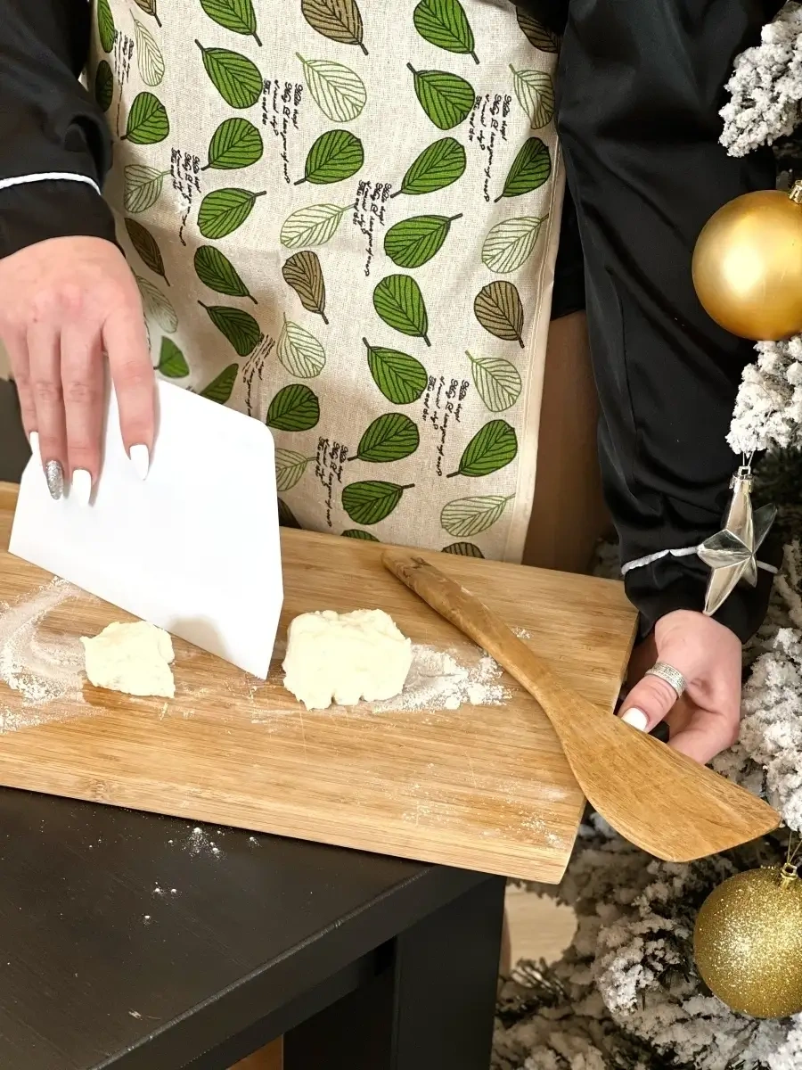 Topichome Hamur İçin Plastik Pasta Spatulası 19 Cm 47426610 Beyaz