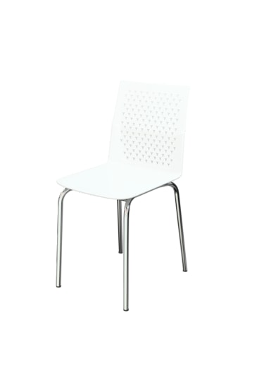 Casella Roy Plastik Sandalye Metal Krom Ayak Mutfak Salon Çalışma