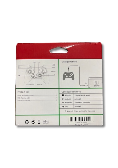 Yues Switch Pro Controller Oyun Kolu Joystick Işıklı Siyah