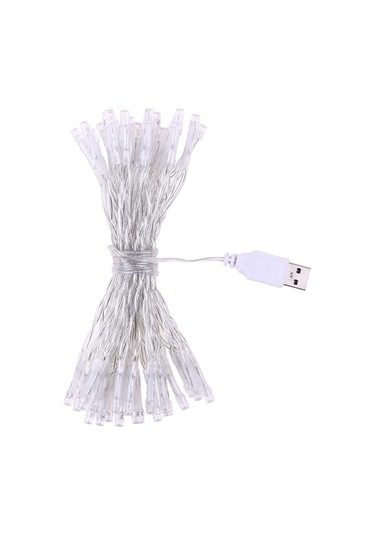 Neevoyu 4m 40 Led Usb Isınma Beyazı Noel Dekorasyon Işık Zinciri - Esnek Tel, Enerji Tasarruflu, Ev Bahçe Parti Için Sıcak Beyaz