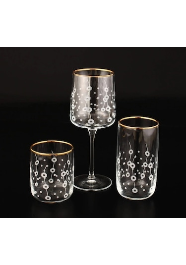 Sofra Takımı Tk.grv Çitlembik Altın Dekor 112-805-229 18 Parça 6 Kişilik Altın