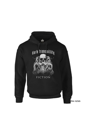 Dark Tranquillity - Fiction Siyah Erkek Fermuarsız Kapşonlu