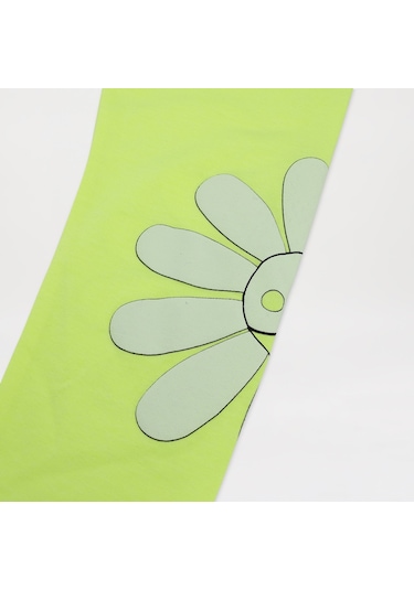 Panço Kız Çocuk Baskı Detaylı 2'li Takım Sarı 2411gk17001-4478 001