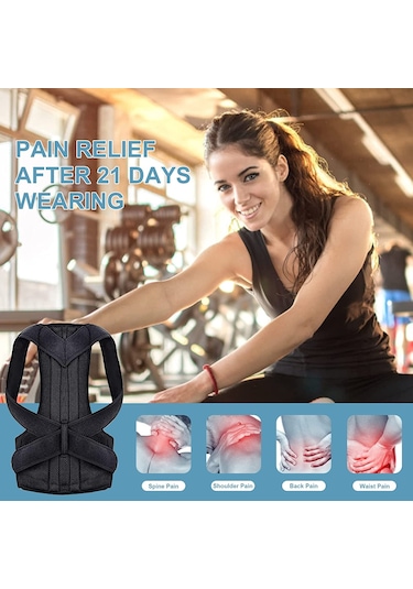 Medikal Dik Duruş Korsesi Kifoz Skolyoz Korsesi Omuz Bel Korsesi