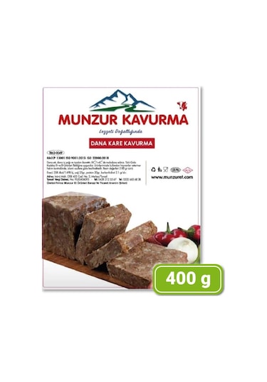 Munzur Dana Kare Kavurma 400 Gr