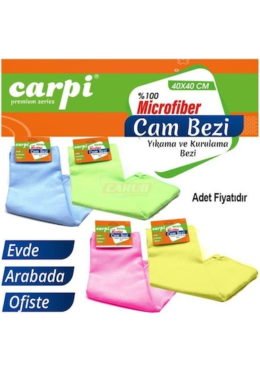 Mikrofiber Baklava Desen Cam Bezi 40x40