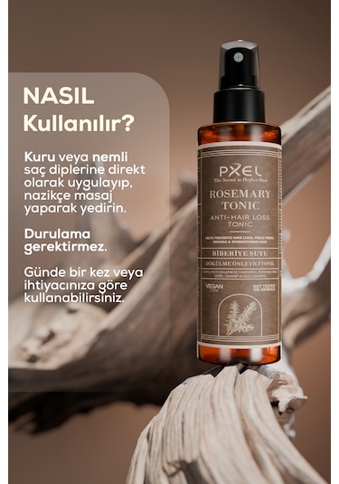 Pxel Dökülme Karşıtı Şampuan - Maske - Biberiye Suyu Tonik Set