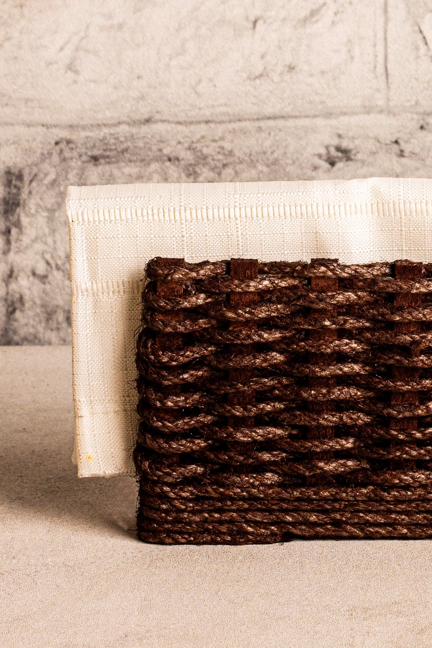 Snippy Haserya - Ahşap Peçetelik Masaüstü Peçete Organizeri Kahverengi