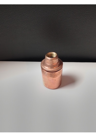 Orgun Dekoratif E14 Düz Bakır Metal Duy 10'lu