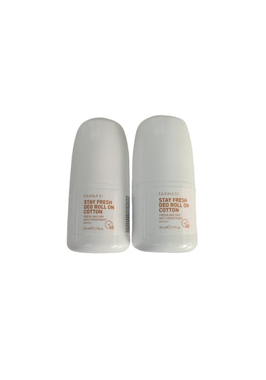 Farmasi Cotton Stay Fresh Kadın Roll-On Deodorant 2 x 50 ML
