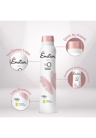 Emotion Joy Kadın Sprey Deodorant 6 x 200 ML
