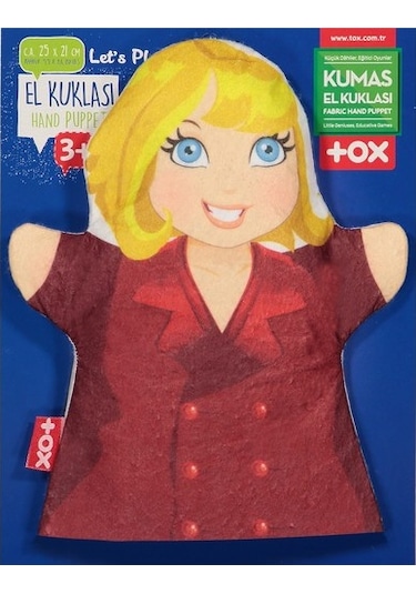 Tox Anne Aile Bireyleri Keçe El Kukla T341 . Eğitici Oyuncak