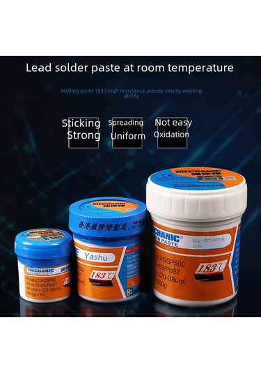 Springsun Tamirci Kurşunlu Lehim Macunu Xg-50 Xgsp80 60g 183 C, Smt Elektronik Devre Tamiri İçin Yüksek Kaliteli Lehim Paste 30/35g, 42/60g Seçenekleri