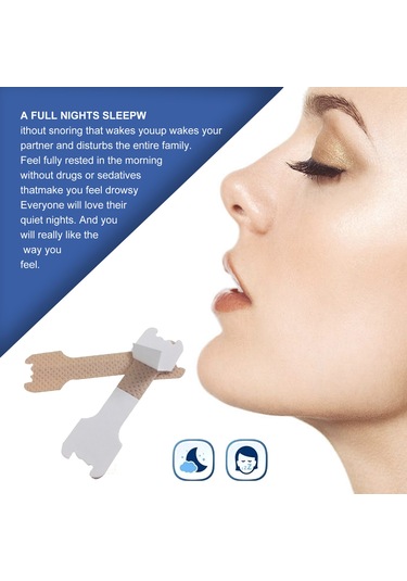 Vkemall South Moon Stop Horlama Burun Bantları Daha İyi Uyku Sağlar Daha İyi Nefes Alır Bej