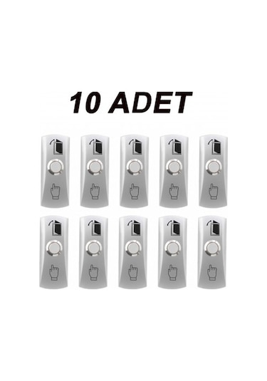 Vk-k140 Paslanmaz Metal Kapı Butonu 10 Adet