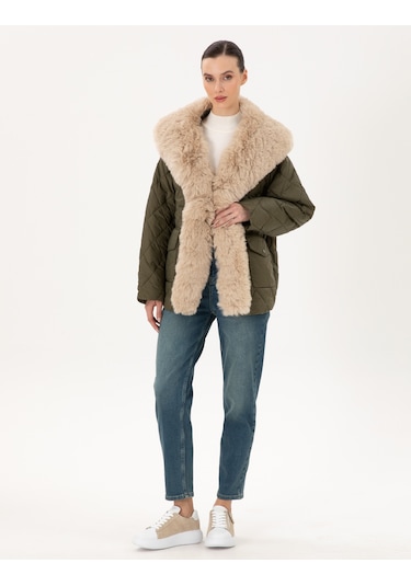 Pierre Cardin Kadın Haki Mont 50290325-vr027 Haki