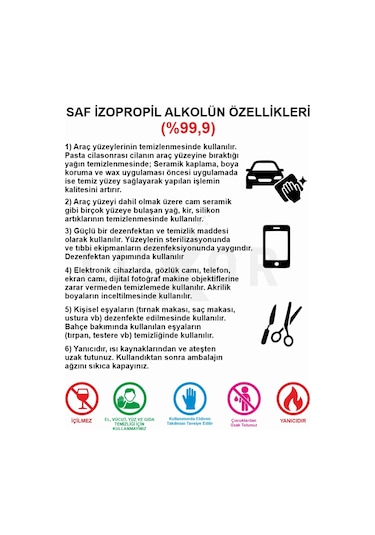 Luxor Kimya Saf İpa %99.9 İzopropil Alkol 400 ML