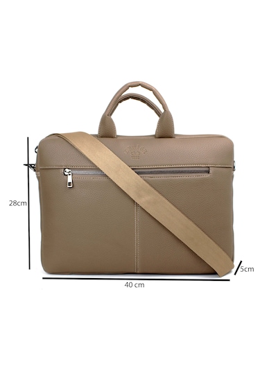Kadın Vizon Dosya Notebook 15,6 Inç Laptop Ve Evrak Çantası Vizon