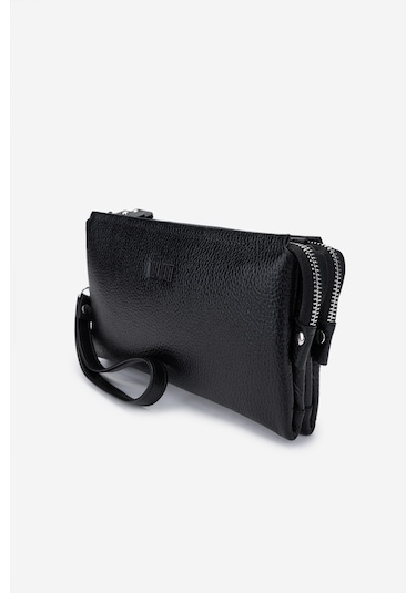 Valmenti Erkek Hakiki Deri Siyah Floter El Çantası 147 892 Erk Cnt Y25 Sıyah Fltr Siyah