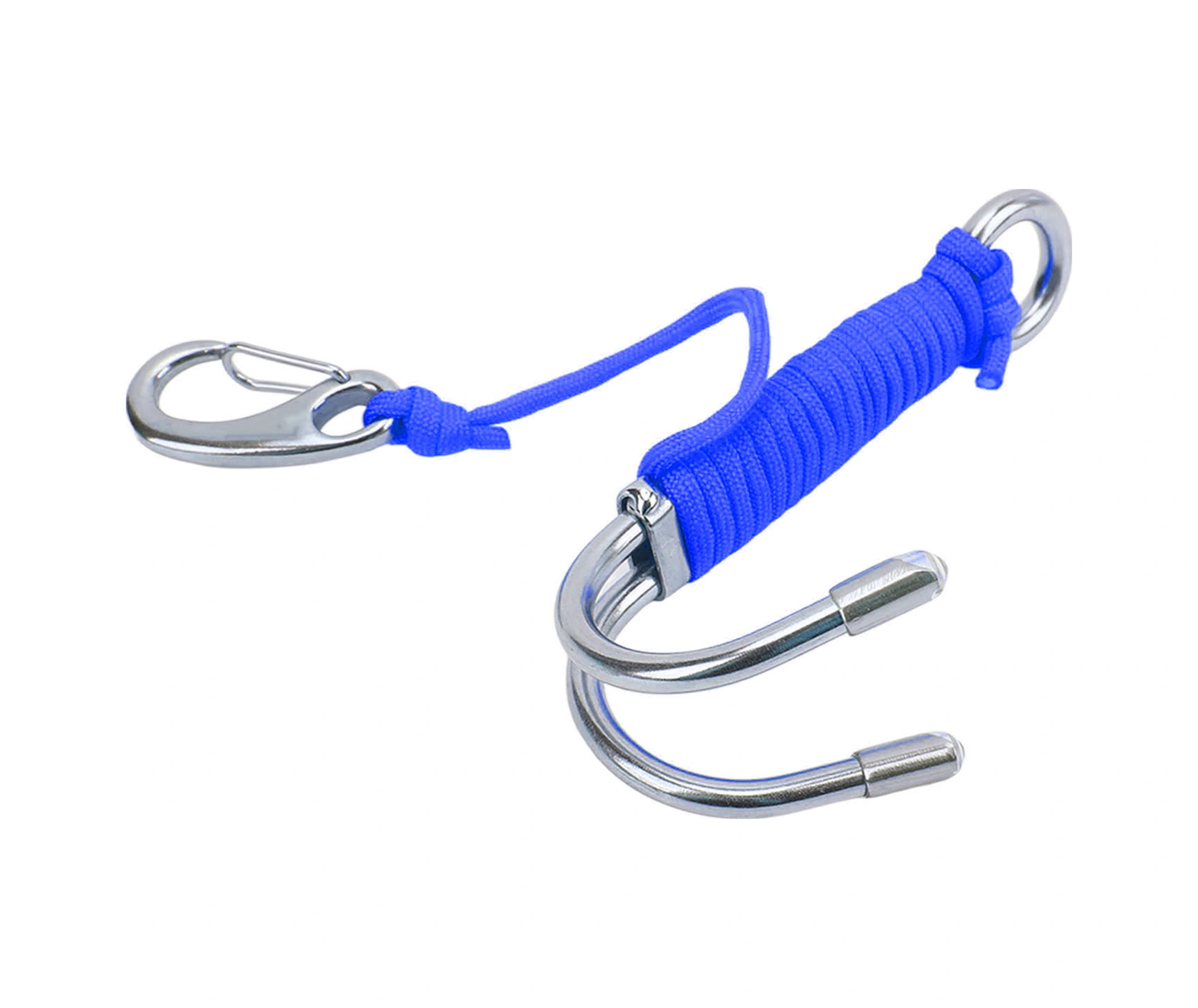 Vkemall 316 Paslanmaz Çelik Dalga Akıcı Su Altı İki Kanca: Vücut Dengeyi Sağlar, Dayanıklı Kordonlu Derin Deniz Dalış Aksesuarı Mavi Mavi