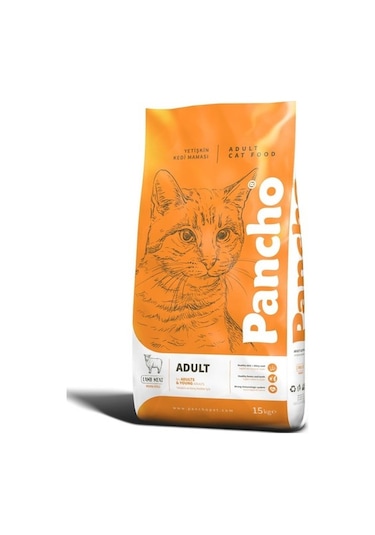 Pancho Kuzu Etli Yetişkin Kedi Maması 15 KG