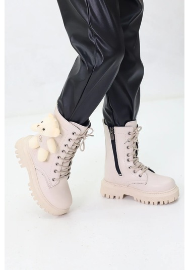 Ayakkabımood Wnt 5141 Bej Termo Taban Kız Çocuk Bot Bej