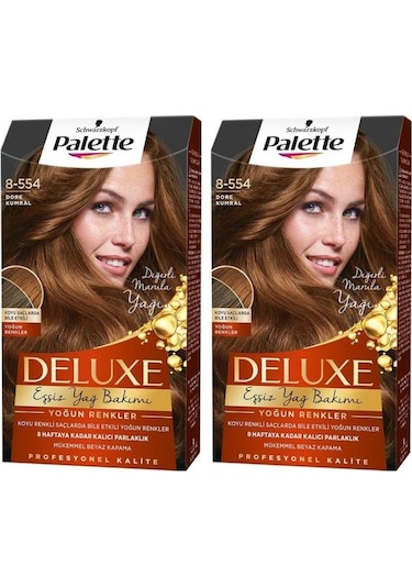 Palette Deluxe Yoğun Renkler 8 - 554 Dore Kumral X 2 Adet