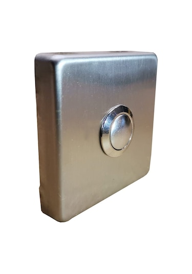 Paslanmaz Tek Kontak Dekoratif Zil Butonu