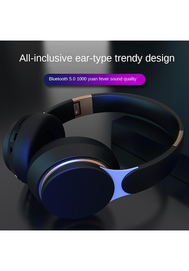 Kablosuz Bluetooth Kulaklık Katlanır Teleskopik Ağır Bas Stereo Kart Hareket Bilgisayar Kulaklığı