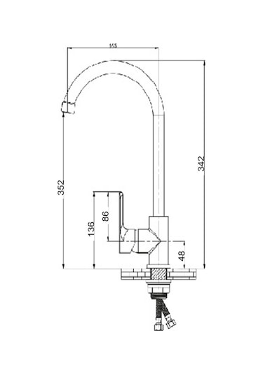 Fleko Mob402 Banyo Krom