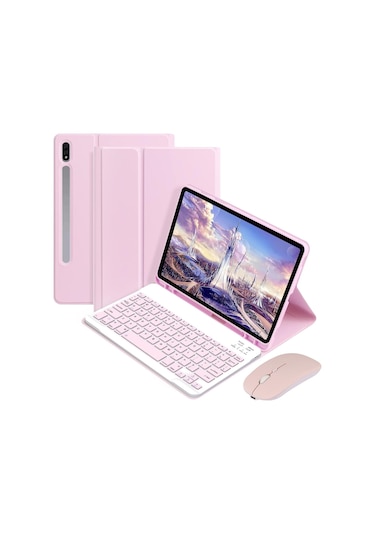 Maiyame Samsung Uyumlu Tab S9 Klavye Ve Fareli Su Geçirmez Taşınabilir Ofis Kılıfı - Uzun Pil Ömrü Lazer