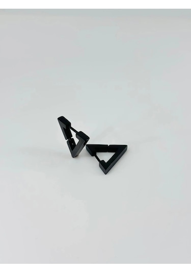 Siyah Çelik Erkek Küpe Çap 9 Mm Kalınlık 3 Mm - Ekp0021 Çok Renkli
