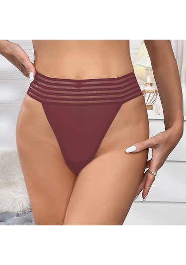 Tcherchi Kadın Yüksek Bel Dikişsiz Külot, Nefes Alabilen İç Çamaşırı Mor