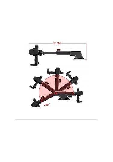 Blue Spectrum H-xp363 Ekstra Güçlü Vantuzlu Araç İçi Telefon Tutucu Siyah