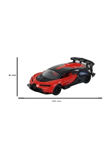 Galtoys 1:12 F/f Şarjlı Kapısı Açılan Kırmızı Bug. Coupe H338-18-a