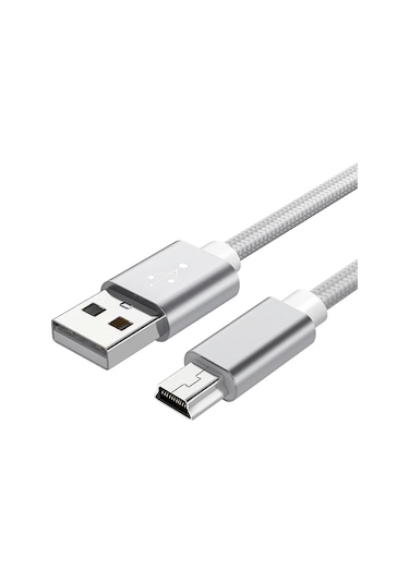 Turktrove 0.25m/1m/2m/3m Mini Usb Kablosu, Mp3/mp4/araba Dvr/gps İçin Hızlı Şarj Ve Veri Aktarım Bej 2m