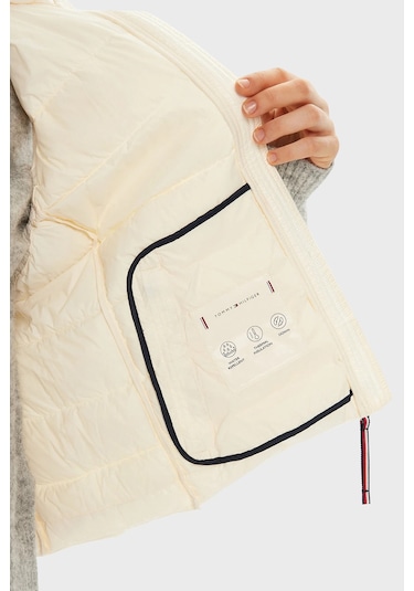 Tommy Hilfiger Bayan Yelek Ww0ww43773 Z00 Açık Bej Açık Bej
