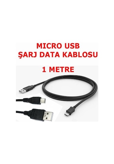 Micro Usb Şarj Data Kablosu Htc Lg S6 1M (259913211)