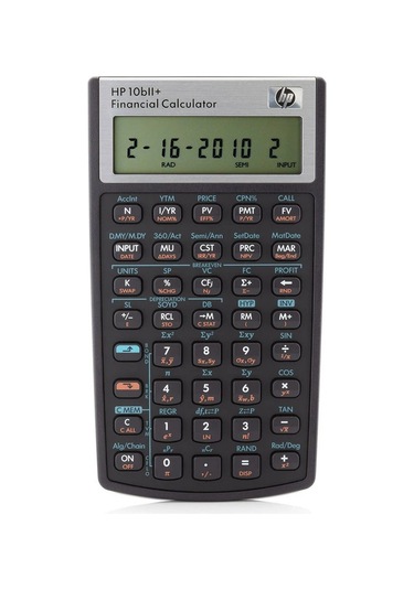 HP 10bII+ Finansal Hesap Makinesi Gri-Siyah