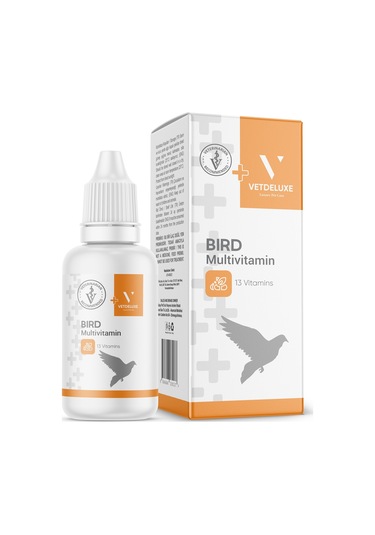 Vetdeluxe Kuş Multivitamin Tüm Kafes Kuşları 13 Farklı Vitamin İçeren Damla
