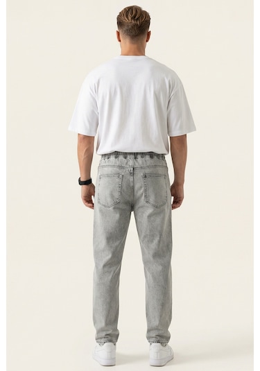 Bigdart Erkek Rahat Kesim Baggy Jean Pantolon 30076 - Taş