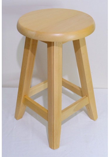 Ahşap Tabure 45 Cm Şık Ve Dayanıklı Natural