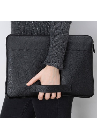 Bouletta Awe Deri 15-16" Tablet PC Çantası FL01 Siyah